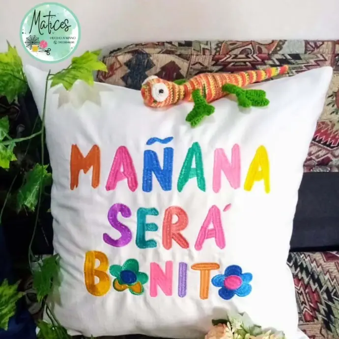 Cojines bordados personalizados
